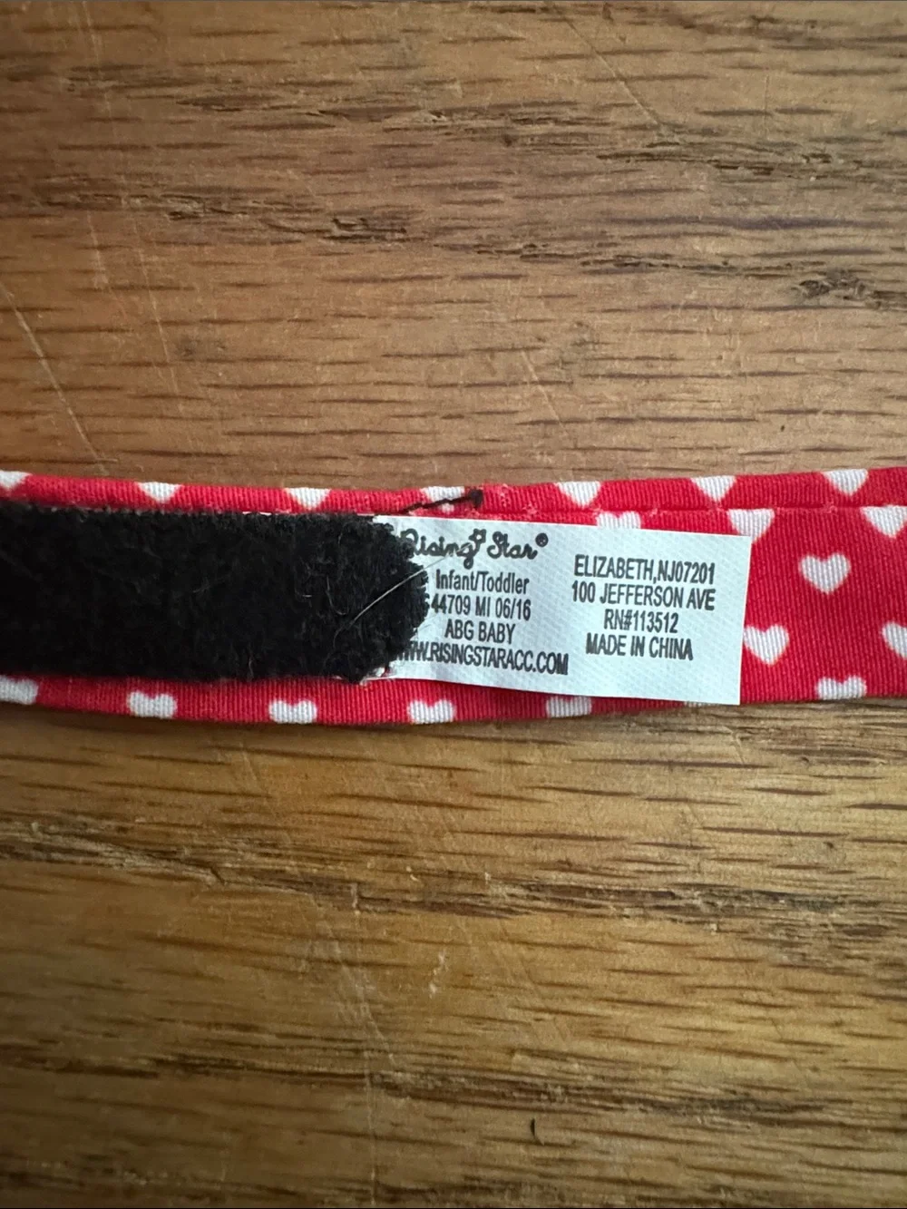 Rising Star Red Heart Bow Headband